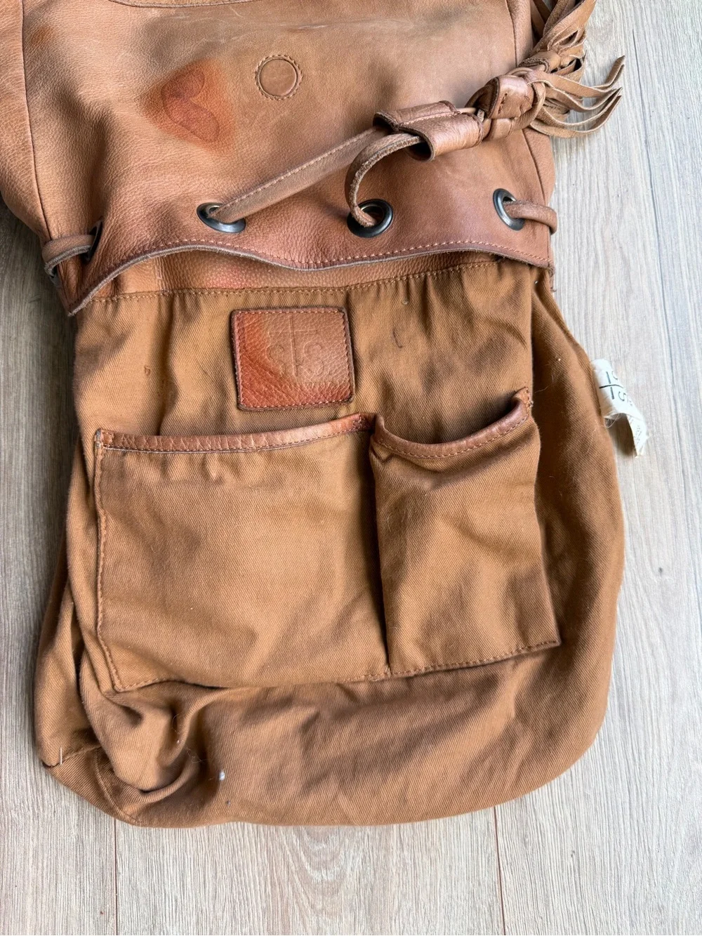 STS Ranchwear Fringe 100%Leather Backpack w Tassel Cowgirl Western See Flaws